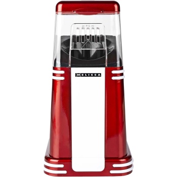 Preview: Vintage Popcorn Maker, rot-weiss, Heissluft – Retro Design, für schnelles, fettarmes Popcorn zu Hause