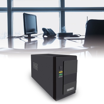 USV Unterbrechungsfreie Stromversorgung 800VA 480W, AVR Spannungsregler, 2x IEC, 12V 9Ah Batterie, Backup für PC Router IT, 2-6ms Reaktionszeit