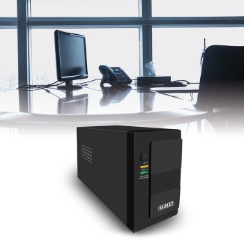 USV Unterbrechungsfreie Stromversorgung 1200VA 720W, AVR Spannungsregler, 2x IEC, 12V 9Ah Batterie, Backup für PC Router IT, 2-6ms Reaktionszeit