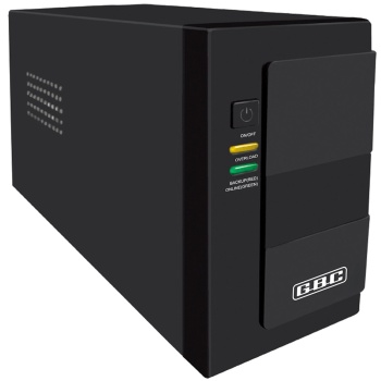 Preview: USV Unterbrechungsfreie Stromversorgung 1200VA 720W, AVR Spannungsregler, 2x IEC, 12V 9Ah Batterie, Backup für PC Router IT, 2-6ms Reaktionszeit