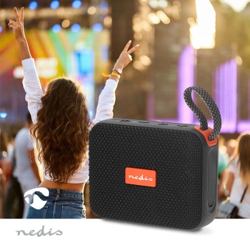 Preview: Kompakter Bluetooth Lautsprecher mit 10W, wasserdichtes IPX7 Design, tragbare Mini Musikbox für Outdoor, TWS Kopplung, USB-C