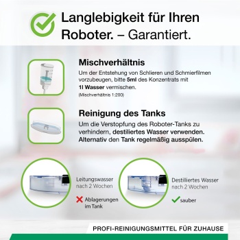 Preview: 2er-Set Holz-Bodenreiniger-Konzentrat für Wischroboter, Zitronenduft, vegan, 1 L, biologisch abbaubar, schnell trocknend