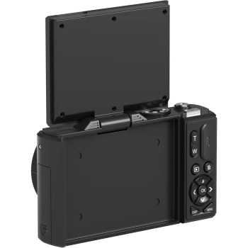 Preview: Kompakte 5K WLAN Digitalkamera mit 18x Zoom, 75MP Fotoauflösung & 180 Grad Klappdisplay – ideale Vlogging-Kamera für YouTube & Live-Streams