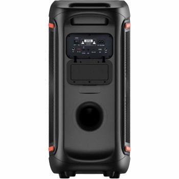 Preview: Leistungsstarker Bluetooth Partylautsprecher mit 100W RMS, TWS, LED Lichtshow, Mikrofon & Fernbedienung – IPX4 Wetterfeste Soundanlage für Outdoor