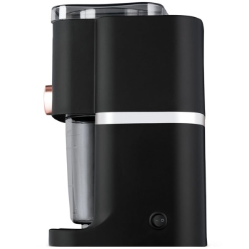 Preview: Elektrischer Eis Crusher 30W, 1,1L Schwarz-Roségold: Crushed Ice & Shaved Ice Maschine für Cocktails, Eiskaffee & Slush, ideal für jede Party