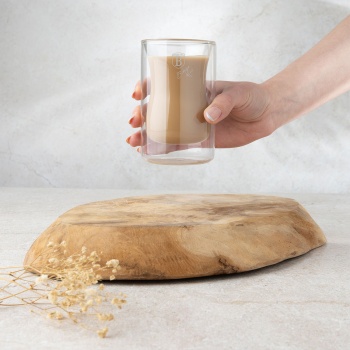 Preview: 2er Set Doppelwandige Kaffeegläser 270ml aus Borosilikatglas - Elegante Thermogläser Schwebeeffekt - Hitzebeständig & Modernes Design Kaffeebecher