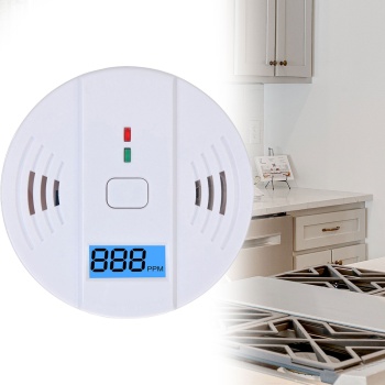 Kohlenmonoxid-Melder CO-Detektor mit LCD-Display, 85 dB Alarm, DIN EN5029 Zertifiziert, CO-Warner mit Speicherfunktion für Zuhause & Camping