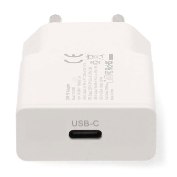 Preview: Schnellladegerät GaN USB-C 20W Weiss – Kompaktes Netzladegerät mit Lightning Kabel für Apple iPhone, Smartphone, Tablet 