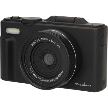Preview: Digitale 4K Fotokamera – Profi Vlogging Kamera mit WiFi, Flip Screen & 75MP, Kompakte Vlog Fotokamera für Urlaub & YouTube, Schwarz