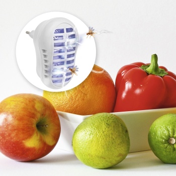 Preview: Elektrische Fruchtfliegenfalle UV Stecker – Effektiver Obstfliegen Vernichter, Insektenlampe für Küche & Innenraum - Insektizidfrei