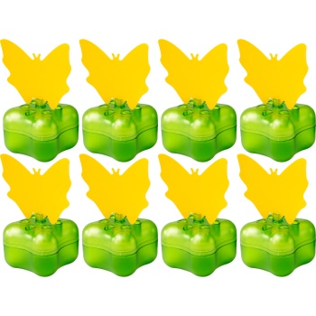 Effektive Fruchtfliegenfalle im 8er-Set – Diskrete Obstfliegenfalle für den Obstkorb, kleine Insektenfalle gegen Fliegen in der Küche