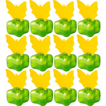 Effektive Fruchtfliegenfalle im 12er-Set – Diskrete Obstfliegenfalle für den Obstkorb, kleine Insektenfalle gegen Fliegen in der Küche