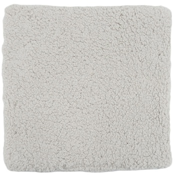 Preview: Sitzkissen in Lammfelloptik – 39 x 39 cm, taupe, für gemütlichen Komfort – Flauschiges & weiches Kunst-Fellkissen für Stuhl, Bank, Sessel