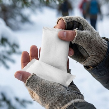 Preview: Handwärmer Einweg 2 Paar, selbstwärmende Wärmepads durch Luftkontakt, bis 8 h Wärme und bis 55 °C, ohne Strom, für Wintersport und Outdoor