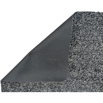 Preview: Schmutzfangmatte 70x46 cm Schwarz-Weiss - Fußmatte mit rutschfester TPR-Unterseite sowie strapazierfähiger Oberfläche für deinen Flur und Haustür
