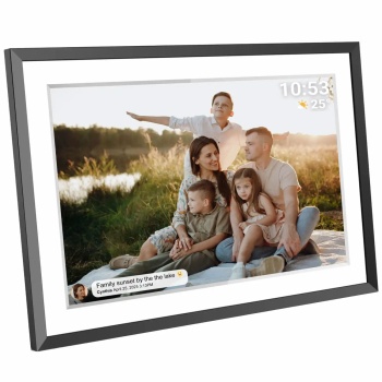 Preview: Smarter 10,1 Zoll WLAN Bilderrahmen - Digitaler IPS Touchscreen Fotorahmen mit Frameo App, 16GB Speicher - das perfekte Familiengeschenk