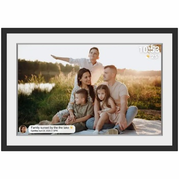 Preview: Smarter 10,1 Zoll WLAN Bilderrahmen - Digitaler IPS Touchscreen Fotorahmen mit Frameo App, 16GB Speicher - das perfekte Familiengeschenk