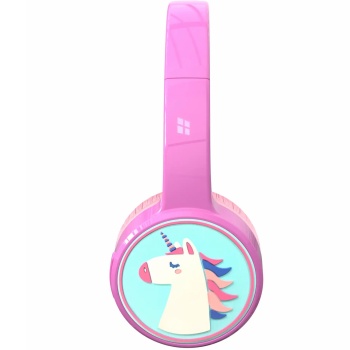 Preview: Kinder Bluetooth Kopfhörer kabellos, Pink: Robustes Headset mit Mikrofon & 85dB Gehörschutz für Schule, Lernen & Gaming – Sicher & Komfortabel