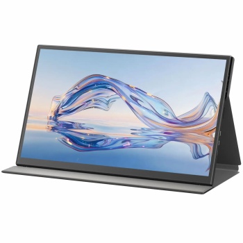 Preview: Tragbarer Monitor 18.5 Zoll Full HD IPS, 100Hz Mobiler Zweitbildschirm - Für Laptop, Mac, PS5, Xbox, Android Smartphone - Ultra-schlankes Display