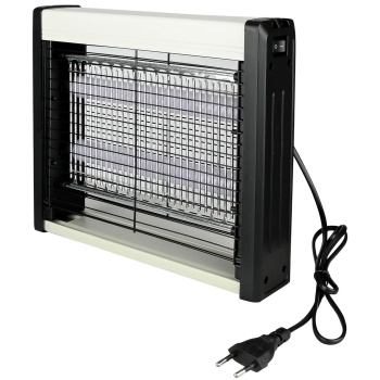 Preview: Effektive LED Mückenlampe & Insektenlampe: Lautlose elektrische Fliegenfalle ohne Chemie für Wohnzimmer, Küche, Schlafzimmer & Camping