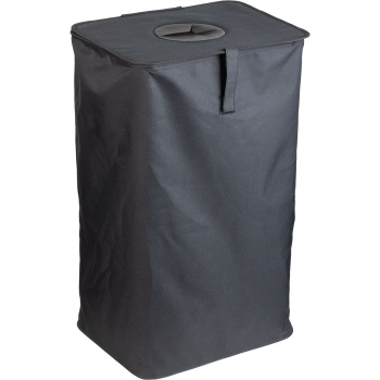 Preview: Flaschensammler 90 Liter mit herausnehmbarem Innensack als Tragetasche, robuster Leergutsammler und Flaschentasche für Küche und Keller in Schwarz