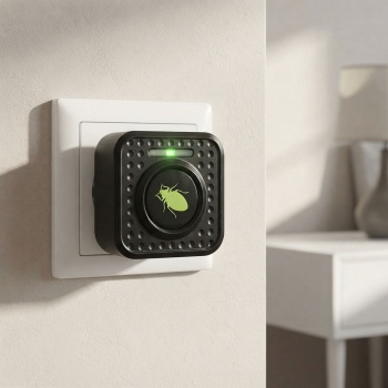 Effektiver Ultraschall Milbenvertreiber: Steckdose gegen Bettwanzen & Milben – Sichere Milbenabwehr für Bett & Schlafzimmer