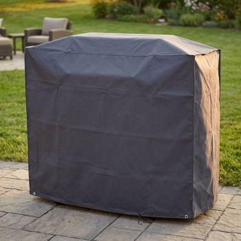 Deluxe Grillabdeckung für Gasgrill 145x60x120 cm Schutzhaube anthrazit 420D Oxford Polyester wetterfest wasserdicht reissfest Grillhaube Abdeckung