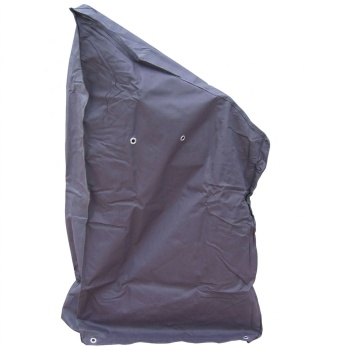 Preview: Deluxe Gartenstuhl-Abdeckung - Stapelstuhl Schutzhaube 65x65x150/110 cm - Gewebeverstärkte PE Plane 90g/m² - Witterungs- & Wetterfeste Stuhlhaube