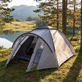 3-Personen-Zelt für Camping - Wasserdichtes Outdoor-Zelt mit 3000 mm Wassersäule, stabilen Fiberglasstangen, atmungsaktivem Innenzelt & Tragetasche