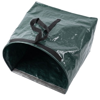 Preview: Faltbarer Gartenabfallsack 150l – Selbststehende Gartentasche mit Kehrkante & Tragegriff, Extrem Reißfestes 150g PE-Gewebe für Laub & Rasenschnitt
