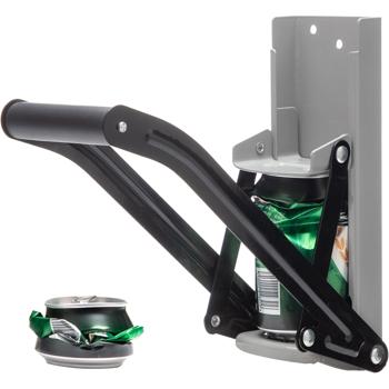 2-in-1 robuste Dosenpresse und Flaschenöffner, Wandmontage, effizienter Dosenzerkleinerer mit rutschfestem und stabilem Griff