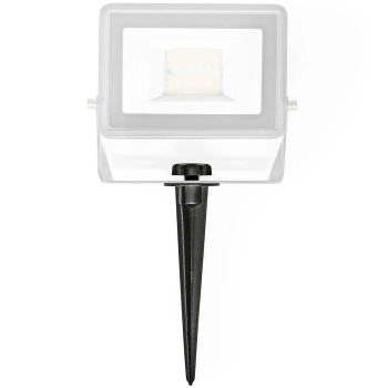 Preview: 2er-Set Erdspiess Aluminium 17,5 cm – Bodenspiess für LED Fluter und Gartenstrahler: Einfache Handschraube zur Montage ohne Werkzeug, schwarz