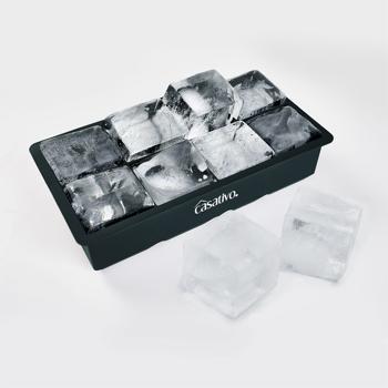 Preview: 6er-Set XXL Silikon Eiswürfelform (8 Fächer, 5x5cm): Grosse Eiswürfel, 1 Liter Füllmenge – BPA-freie, langlebige & wiederverwendbare Eiswürfelform