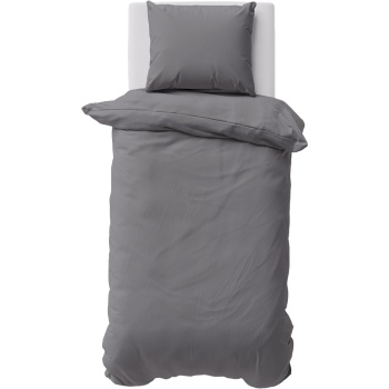 Preview: Bettwäsche-Set 135x200/80x80 cm, 100% Baumwolle mit Reissverschluss, hautsympathischer & atmungsaktiver Bett- und Kissenbezug für erholsamen Schlaf