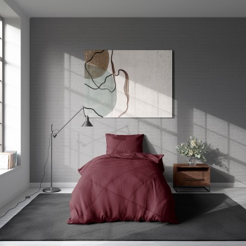 Preview: Bettwäsche-Set 155x220/80x80 cm, 100% Mikrofaser mit Reissverschluss, hautsympathischer & atmungsaktiver Bett- und Kissenbezug - OEKO-TEX Standard 100