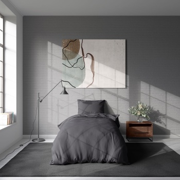 Preview: 2er-Set Bettwäsche 155x220/80x80 cm, 100% Mikrofaser mit Reissverschluss, hautsympathische & atmungsaktive Bett- & Kissenbezüge, OEKO-TEX Standard 100