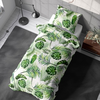 Preview: 2er-Set Bettwäsche 135x200/80x80 cm, OEKO-TEX 100% Mikrofaser mit Reissverschluss, hautsympathische & atmungsaktive Bett- & Kissenbezüge
