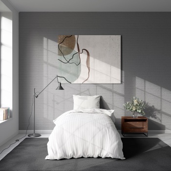 Preview: Bettwäsche-Set 135x200/80x80 cm, 100% Mikrofaser mit Reissverschluss, hautsympathischer & atmungsaktiver Bett- und Kissenbezug, Weiss