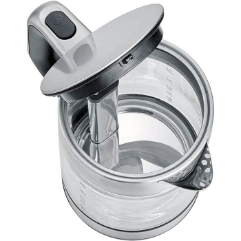 Preview: Severin Teekocher Professional, 3000W, 1,7L: mit automatischer Hebefunktion für Tee - perfekt für Büro & Zuhause - Wasserkocher aus Glas & Edelstahl