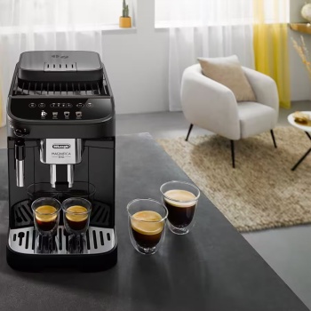 Preview: DeLonghi Magnifica Evo Kaffeevollautomat in Schwarz – Leistungsstarke Kaffeemaschine mit Kegelmahlwerk & Milchaufschäumer für Zuhause