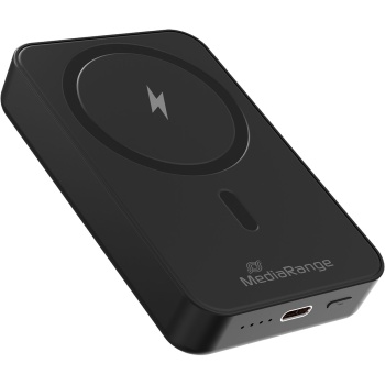 Preview: 2er-Set Magnetische Powerbank 10000mAh: Kabellose Fast Charge Externe Batterie, Schnellladefunktion: USB-C für Smartphone & Unterwegs