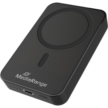 Preview: 2er-Set Magnetische Powerbank 10000mAh: Kabellose Fast Charge Externe Batterie, Schnellladefunktion: USB-C für Smartphone & Unterwegs