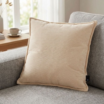 Preview: 2er-Set Heizkissen 45x45 cm für Rücken, Schulter & Nacken: Angenehm, elektrisch und warm: Gemütliches Wärmekissen mit Powerbank, Beige