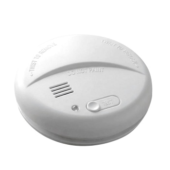Rauchwarnmelder mit 9V-Batterie, Rauchmelder nach EN 14604, Alarm über 85 dB, Testtaste, inkl. Montagematerial, optimaler Brandschutz, weiss