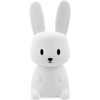Preview:  Nachtlicht Hase aus Silikon, LED Kinder-Nachtlicht wiederaufladbar mit Akku, Warmweiss und RGB-Farbwechsel, 3 h Timer, Tap-Steuerung, USB-C