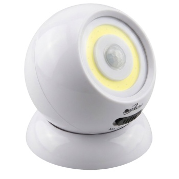 Universal Wand-/Spot LED-Leuchte mit Bewegungsmelder und Lichtsensor, 140 Lumen, 360° schwenkbar, Magnethalterung, inkl. 3x AAA