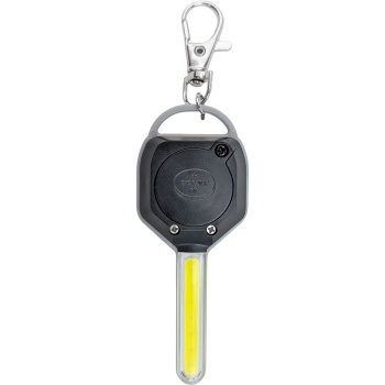 COB-Schlüssellicht, Mini Taschenlampe für den Schlüsselbund, 45 Lumen, 1,4 W COB-LED, 2 Lichtmodi, Karabiner, inkl. 2x CR2032