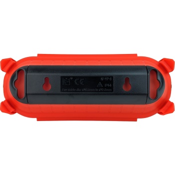 Preview: Schutzkapsel für Stromstecker - Robuste wetterfeste Schuko Steckerbox für sichere Stromverbindungen - IP44 - Rot