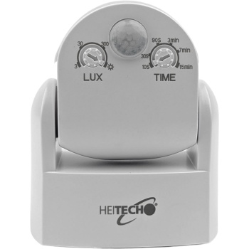 Preview: Wand-Bewegungsmelder mit 2 Erfassungssensoren und Dämmerungssensor, IP65, Leuchtdauer einstellbar, 1200 W ohmsch, 600 W LED, für Einfahrten