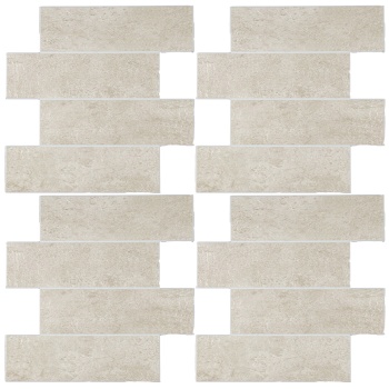 Preview: Fliesenaufkleber Selbstklebend, stein-beige - 4 Stück, 25x25 cm SPC Wandfliesen Wasserfest - Fliesen Küche Bad Wand